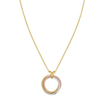 14K Trinity Circle Necklace
