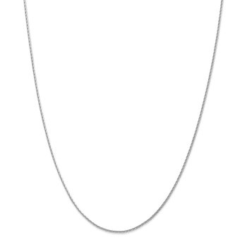 14K White Gold 10 inch 1.5mm Diamond-cut Parisian Wheat with Lobster Clasp Anklet