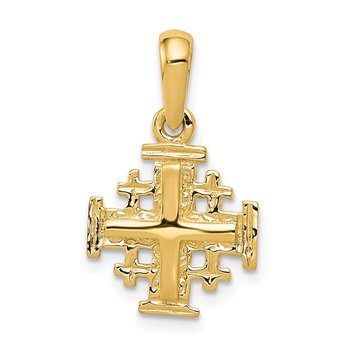 14k Jerusalem Cross Charm