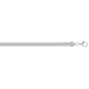 Silver 6.4mm Oval Snake Chain