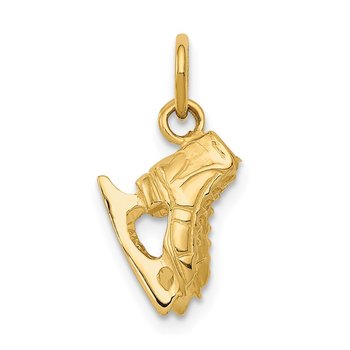 14k 3-D PAIR Of Ice Skates Charm