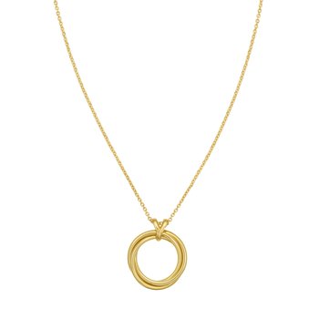 14K Interlocking Medium Trinity Necklace