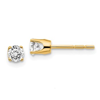 14ky .10ct. I2 K-L Diamond Stud Push-on Post Earrings