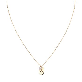 Italian 14kt Gold Heart Necklace