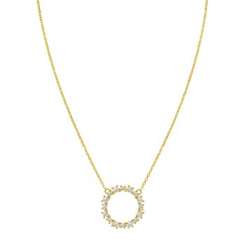 14K Diamon'Oro Circle Necklace