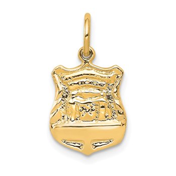 14k Police Badge Charm