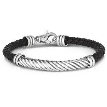 Sterling Silver 8.25in Polished Bracelet with Lobster Clasp