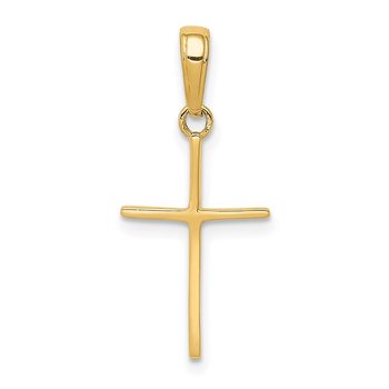 14k Polished Cross Pendant