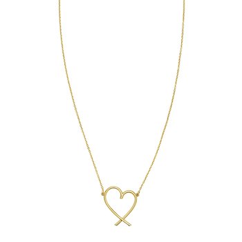 14K Delicate Heart Necklace