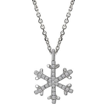 Diamond Snowflake Pendant