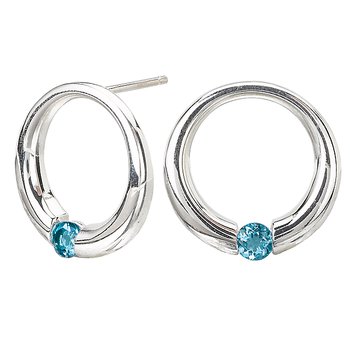 Ladies Fashion Gemstone Earrings