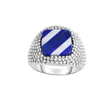 Sterling Silver Rhodium Polished Ring