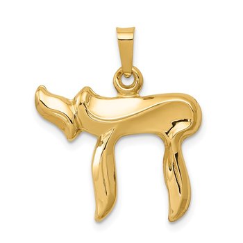 14k Chai Pendant